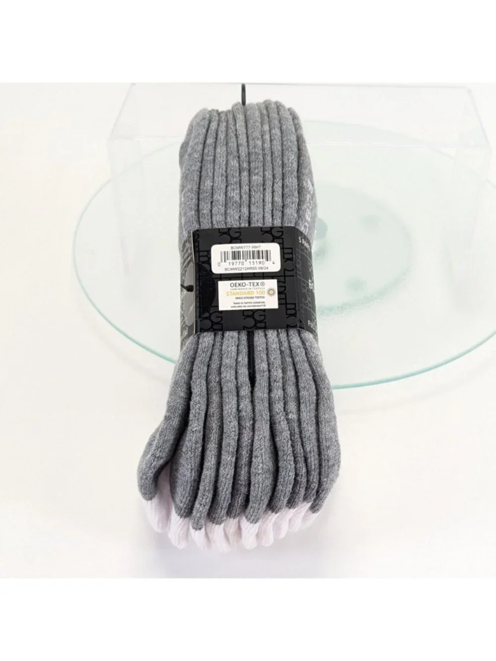 BCBG Max Azria Womens 4-10 No Show Socks Gray White Low Cut Designer Comfort